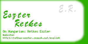 eszter retkes business card